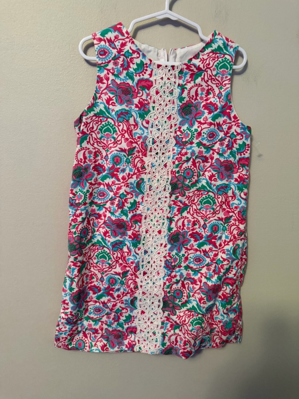J.Bailey Floral Lace-Trim Sleeveless Dress - Pink & Teal